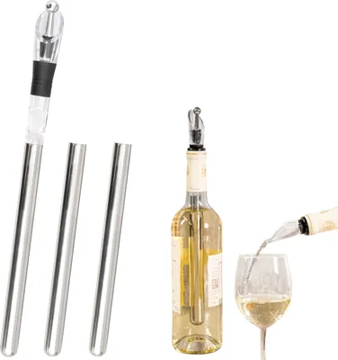 Produktbild von bremermann Wein-Ausgießer mit Edelstahl-Kühlstab und Weinverschluss, Weinkühler