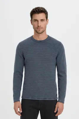 Produktbild von BLEND BHTaavi Herren Strickpullover Grobstrick Pullover aus 100% Baumwolle, KI-generiertes Bild