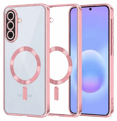 Zdjęcie produktu dla Techsuit - Luxury Crystal MagSafe etui do Samsung Galaxy A57 5G - różowe