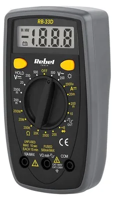 Produktbild von Digitalmultimeter, RB-33C, Rebel Tools, L101275