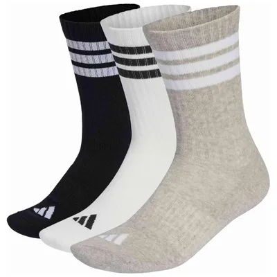 Produktbild von Adidas 3-STREIFEN DÄMPFENDE CREW 3 Paar uni Sportsocken mehrfarbig M