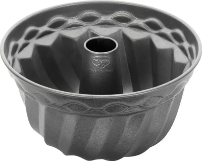 Immagine prodotto di Dr. Oetker Gugelhupf Ø 24 cm, teglia per Gugelhupf, teglia rotonda in acciaio con rivestimento antiaderente rinforzato in Vetroceramica (colore: grigio)