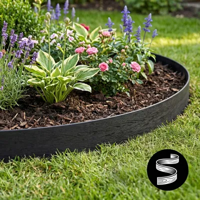 Obrázek produktu pro Lemová Lísta Wood Border, Černé Dřevo, 7,8 Cm, 10 M