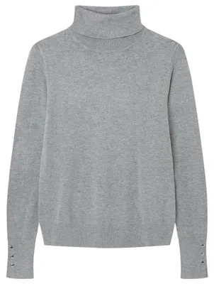 Productafbeelding van SPRINGFIELD: Visco-elastische rollkraagtrui en nylon. Model met opstaande kraag, knoopsluiting