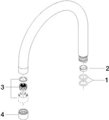 Produktbild von Dornbracht 90282206300-00 Auslauf Ersatzteile
