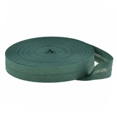 Produktbild von 25m Schrägband Baumwolle uni 20mm breit gefalzt Einfassband 50 Farben wählbar