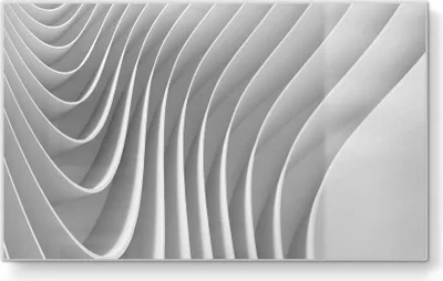 Produktbild von DEQORI Frühstücksbrett Glas 23x14 cm 'Lamellendesign' Schneidebrett Platte