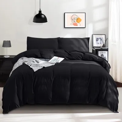 Imagen del producto de Juego de sábanas de microfibra de 3 piezas, tamaño 200x220 cm, que incluye fundas de almohada
