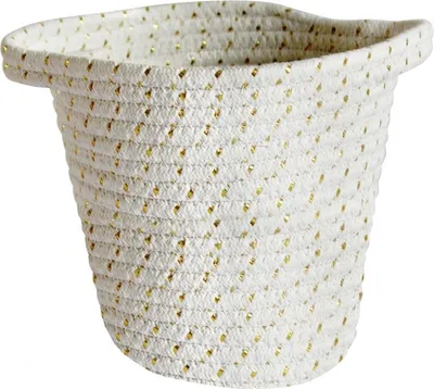 Image de H.17 x l.21 x P.17 cm  blanc et or, Cordou