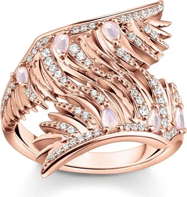 Image de Thomas Sabo - TR2409-323-9-48 - Bague - Femme - Argent 925 plaqué or rose - Largeur 48