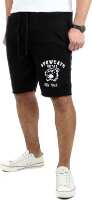 Produktbild von Reslad Kurze Hose Herren Print Jogginghose Kurz Shorts Sport-Hose RS-5067 Schwarz S