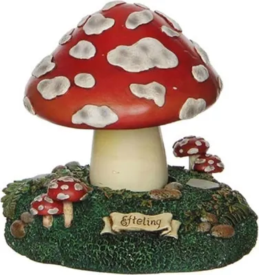 Produktbild von Luville Efteling Weihnachtsfigur: Musikalische Pilz-Dekoration für Miniaturdorf