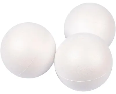 Produktbild von Styropor-Kugeln, D 10 cm, Weiß, 25 Stk/ 1 Pck [HOB-54310]