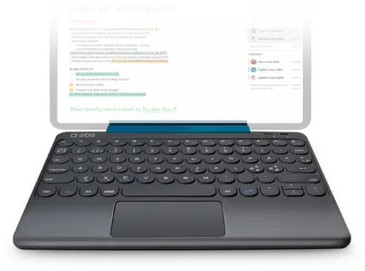 Image de SBS Clavier sans fil QWERTY Nordica avec support et pavé tactile