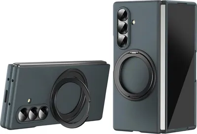 Produktbild von Für Samsung Galaxy Z Fold7 5G Thunderbolt 360 Grad Ringhalter Schutz Hülle Grün