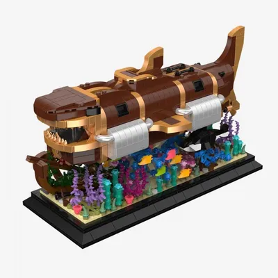 U-Boot des Astronomen, 1939 Klemmbausteine, Diorama, 320x137x187 mm