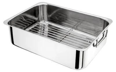 Produktbild von Bräter mit Edelstahlrost 36x26x10 cm