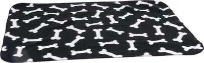 Immagine prodotto di Coperta per cani Karlie in pile nero osso circa 100 x 70 cm