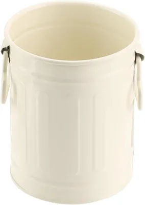 Immagine prodotto di Portapenne da scrivania in metallo per penne e penne a inchiostro, organizer da scrivania con maniglie, cassetto per pennelli da trucco, bianco