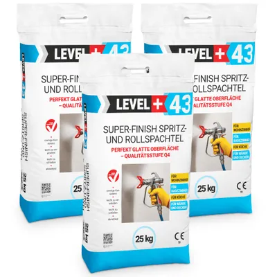 Produktbild von Super Finish 75kg Spritz- Rollspachtel Fertigspachtel Perfekt Glatt Q4 Sack L+43