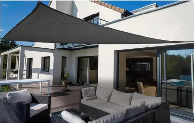 Obrázek produktu pro Sluneční plachta, trojúhelník, PES 200 g/m², antracit 460 cm