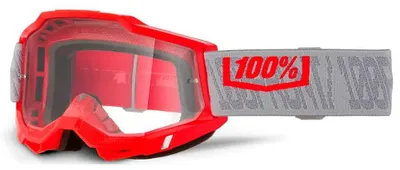 Image de 100percent Accuri 2, modèle 50013-10063, lunettes de protection tout-terrain, couleur rouge, une taille unique
