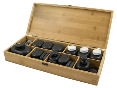 Produktbild von Collini Hotstone Steinset groß 64tlg.
