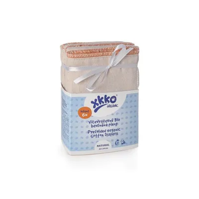Produktbild von XKKO Organic Mehrschichtwindeln (4/8/4) NATURAL - Kleinkind