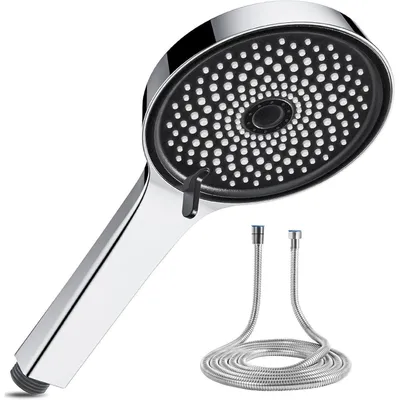 Zdjęcie produktu dla Magichome Głowica prysznicowa z wężem 59" ze stali nierdzewnej, ręczny prysznic wysokociśnieniowy z 6 trybami strumienia, oszczędność wody, srebrny