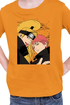 Immagine prodotto di Maglietta per bambini Naruto Dedara & Sasori, 7-8 Jahr - 128 , Orange