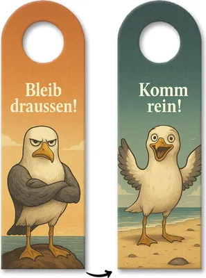 Produktbild von Möwe Komm rein Bleib draußen Türhänger Maritim