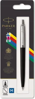 Zdjęcie produktu dla Parker 2096873, Spinacz, Przyciskany długopis, Możliwość ponownego napełnienia, Niebieski, 1 szt., Średni
