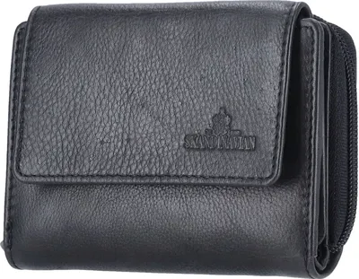 Produktbild von The Skandinavian Brand Damen Lederbörse schwarz
