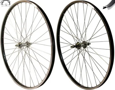 Produktbild von REDONDO 28 Zoll Laufrad Set 28" Vorderrad Hinterrad 28" Kasten Felge Schwarz