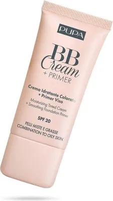 Produktbild von PUPA Milano BB Cream + Primer, BB Cream, 30 ml, Unisex, Mischhaut, ölige Haut, Feuchtigkeitsspendend, Natural
