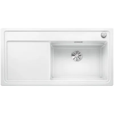 Produktbild von BLANCO Zenar XL6S SteamPlus - Spüle - SILGRANIT - 1 Becken - Abwasserkanal links - Auto - ohne Siph - Holzplatte - Dampfgeschirr - weiß