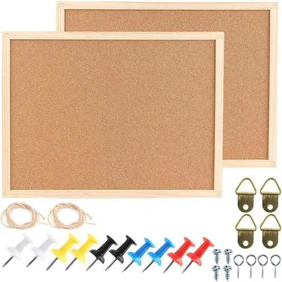 Immagine prodotto di Set bacheca in 2 pezzi, 30 x 40 cm, per parete e ufficio
