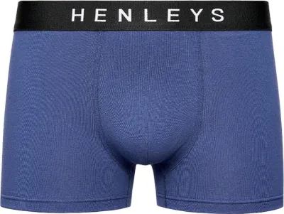 Immagine prodotto di Henleys - Boxer "Inky" da uomo (confezione da 3) BG1537 (XL) (Blu)