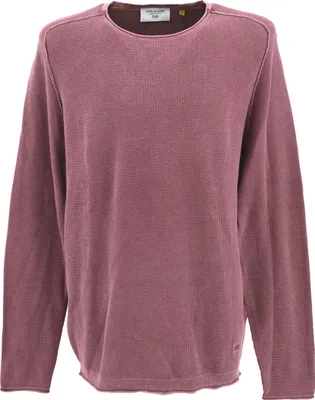 Produktbild von 33231 Lerros, New in Town, Herren Crew Neck Rundhals Pullover Pulli, mittlerer Glattstrick, calypsorot, M
