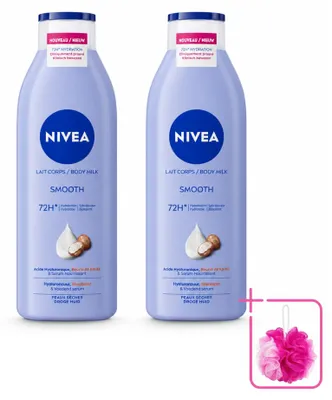 Obrázek produktu pro 2 x mléko na tělo NIVEA Smooth s bambuckým máslem pro suchou pokožku, 250 ml - výhodná balení - 2 kusy