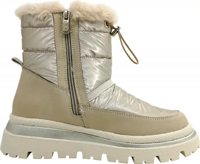 Imagen del producto de Zapatos de mujer de la marca Tom Tailor, botas forradas, botas de invierno, color beige, para uso casual