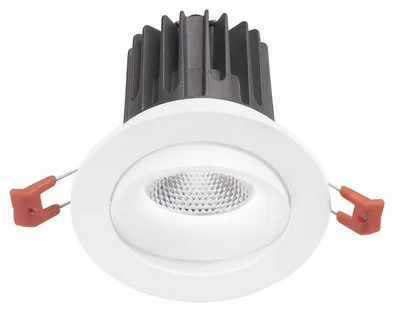 Produktbild von Einbaustrahler GFA1042C, verstellbar, LED, 25 W, 2100 lm, 3000 K, 36°, CRI > 90, Gehäuse aus satiniertem, weißem Aluminium – Gealuce