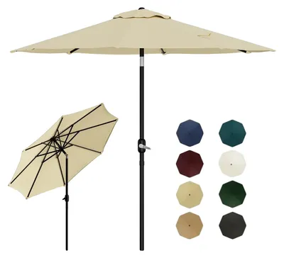 Produktbild von Terrassenumbrella, langlebiges Polyesterdach, verstellbarer Neigungsmechanismus, beign