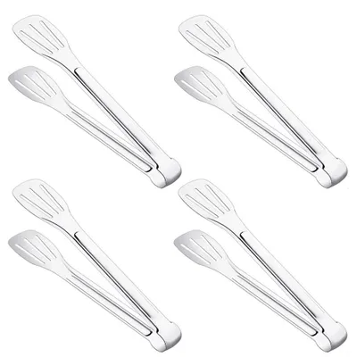 Immagine prodotto di Set di 4 pinze da cucina in acciaio inossidabile per cucinare e grigliare