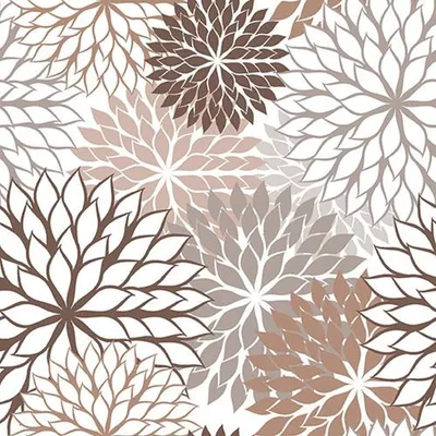 Produktbild von Servietten, 3-lagig 1/4-Falz 40 cm x 40 cm taupe "Floralies"