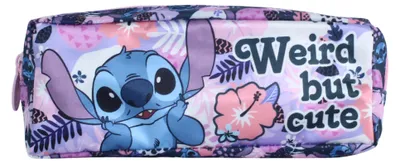 Produktbild von Disney Stitch Federmäppchen für Mädchen, Tropisches Design Kulturbeutel für Kinder, Schulbedarf für Mädchen und Teenager
