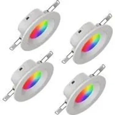 Zdjęcie produktu dla Nanoleaf Essentials Smart Downlight - Oświetlenie Punktowe LED (4 sztuki) z Matter i Wi-Fi