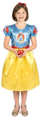 Produktbild von Schneewittchen Basic Kostüm für Mädchen Blau-Gelb - 122/134 (7-8 Jahre)