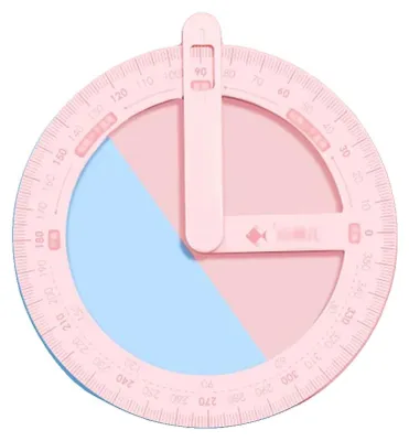 Produktbild von Geodreieck, Bildungswerkzeug, Leichtes Design, Rosa