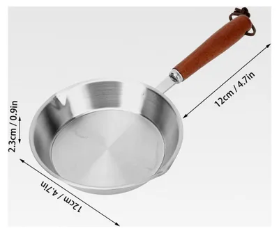 Produktbild von Bratpfanne aus Edelstahl, 12 cm, für Induktionsherde